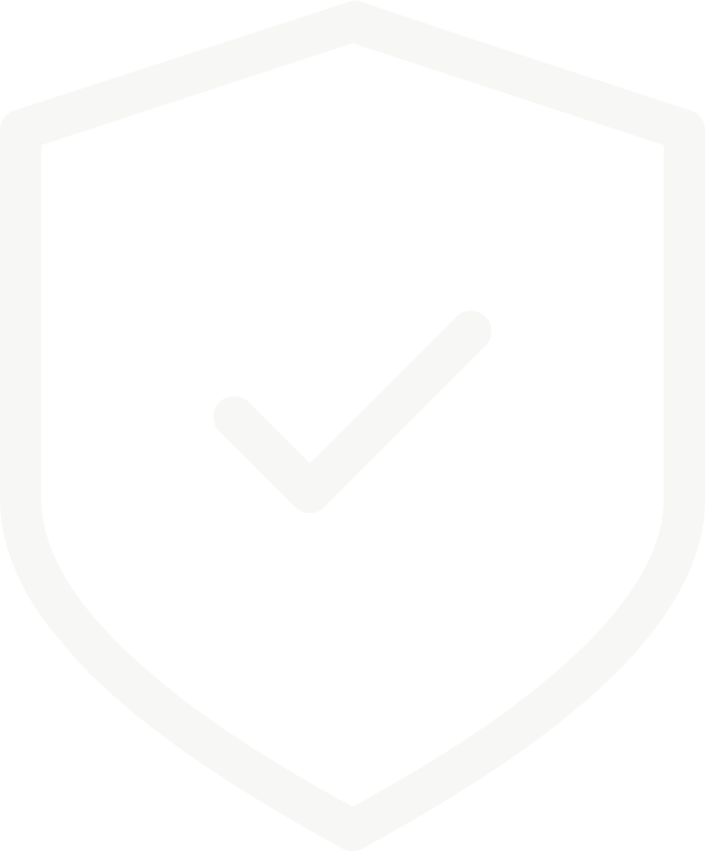 A shield and a checkmark icon