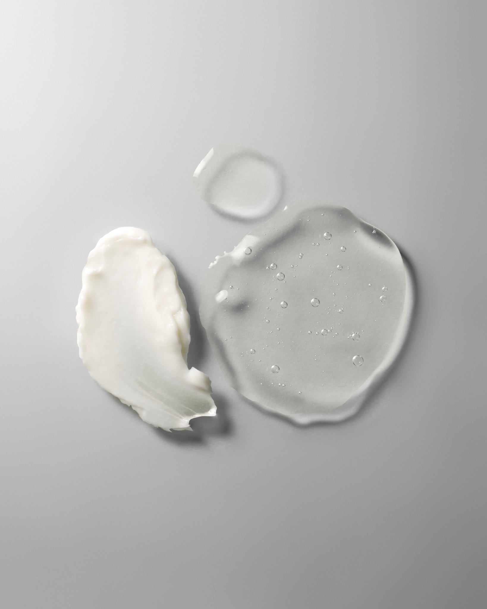 MADARA Cosmetics GROW Shampoo and Conditioner texture showing lightweight volumizing formula for fuller, thicker-looking hair