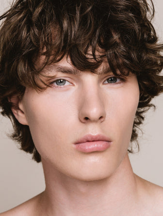 Madara Skin Equal Soft Glow foundation model wearing shade ivory