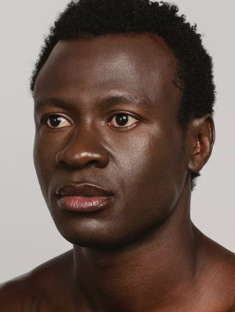Madara Skin Equal Soft Glow foundation model wearing shade mocha