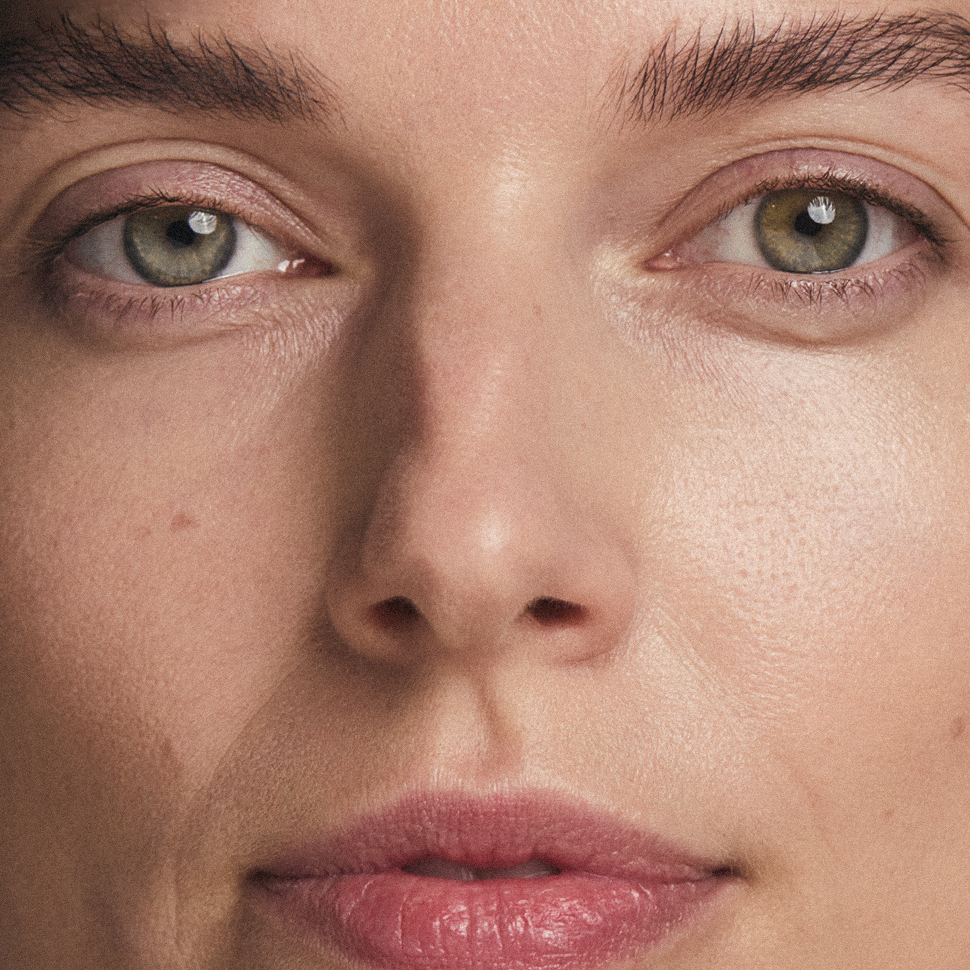 Womans face after Madara Tinted Ceramide CC Stick SPF30