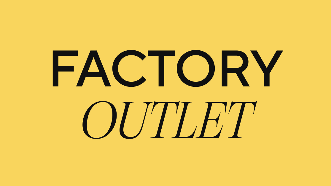 factory outlet category banner promotional image