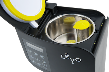 LEVO infuser with lid open