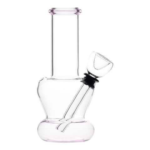 Pink Portable Two Tone Carb Bong - 5 inches