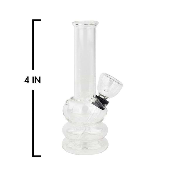 Portable Clear Glass Bong