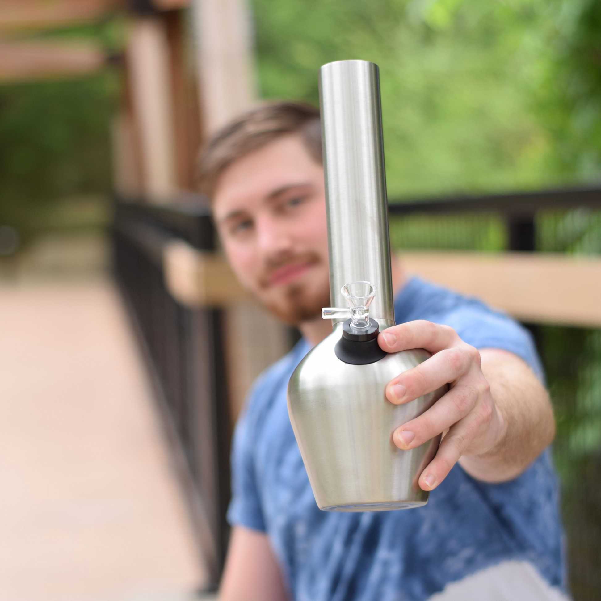 Chill Ceramic lined Steel Bong - 13in