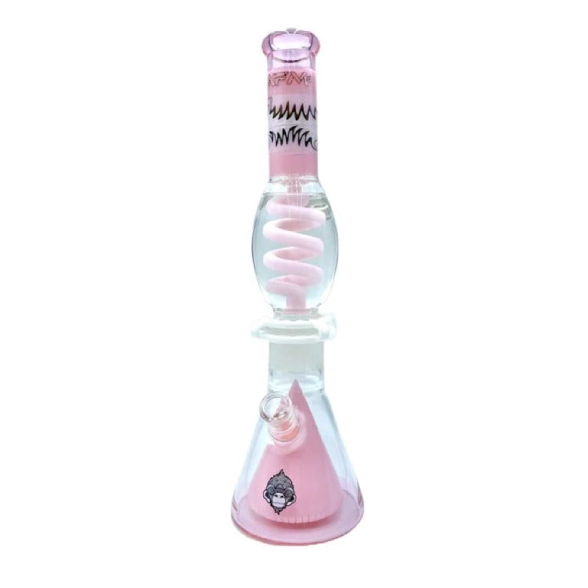 AFM Glass TX043 Bubble Coil - 17in Pink