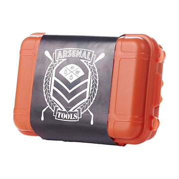 Handy and secure Arsenal Tools pipe case smoking device and accessories storage industrial look