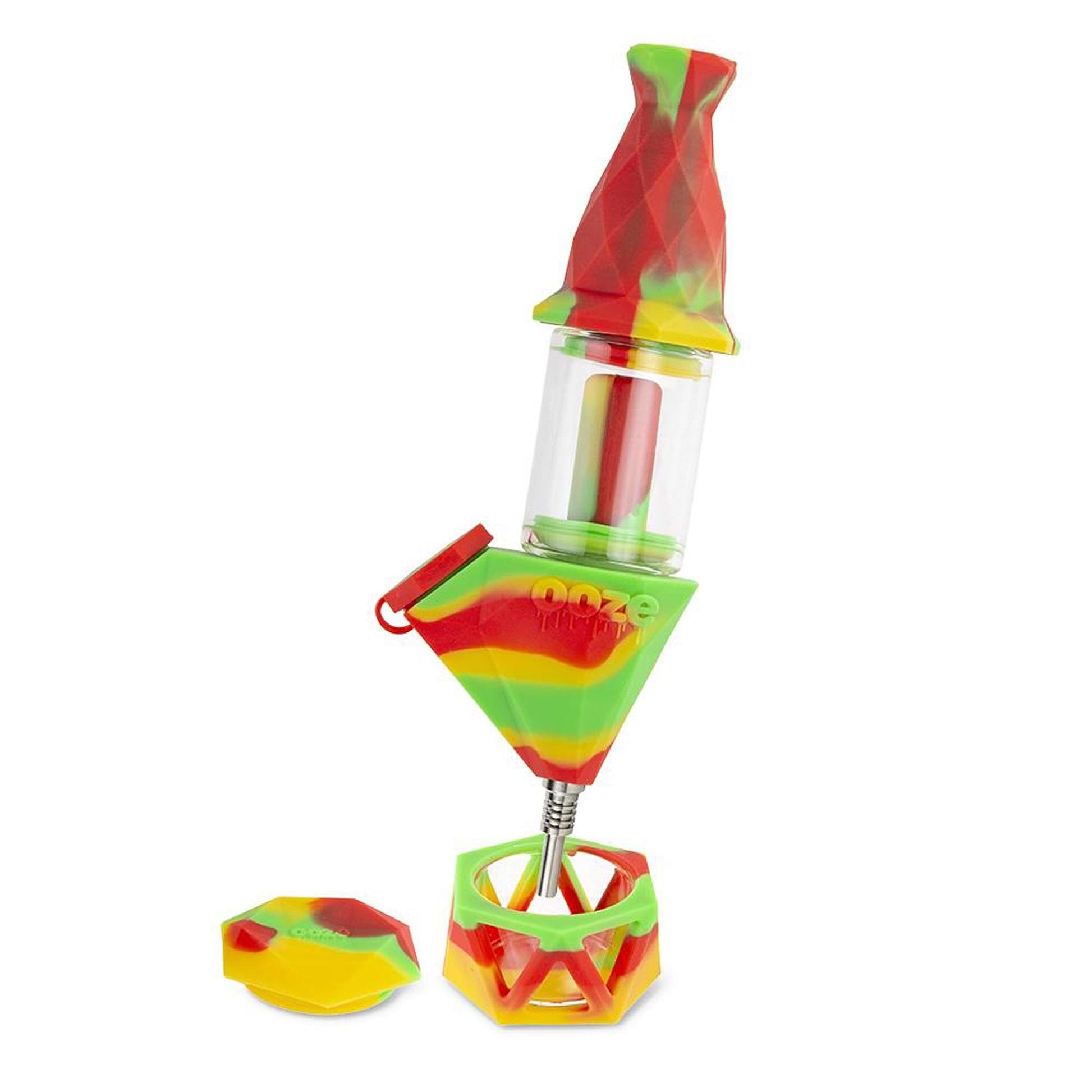 Ooze Bectar Silicone Water Pipe n Nectar Collector - 7in