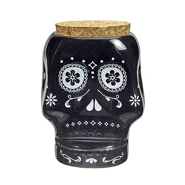 Black Skull Stash Jar