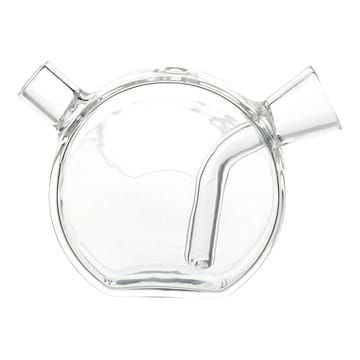 Clear portable 2.5-inch glass joint - bubbler accessory two ends unique round design sturdy base