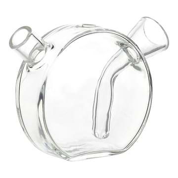 Clear portable 2.5-inch glass joint - bubbler accessory two ends unique round design sturdy base