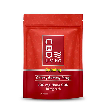 CBD Living Gummy Rings 10mg / Cherry / 10