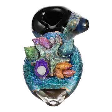 Cherry Glass Sealife Spoon - 5in