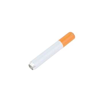 User-friendly compact 3-inch cigarette smoking device made of metal and ceramic with classic average cigarette look