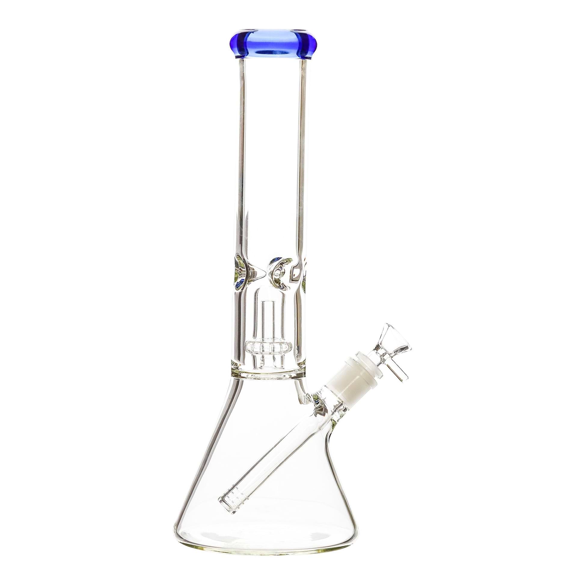 Color Tip Perc Bong - 14in Blue