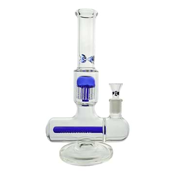 Colored Inline Perc Bong - 10in Blue