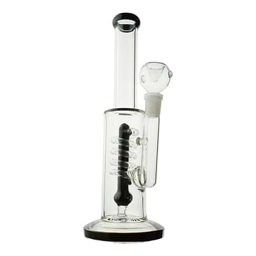 Colored Center Tube Spiral Bong - 10in