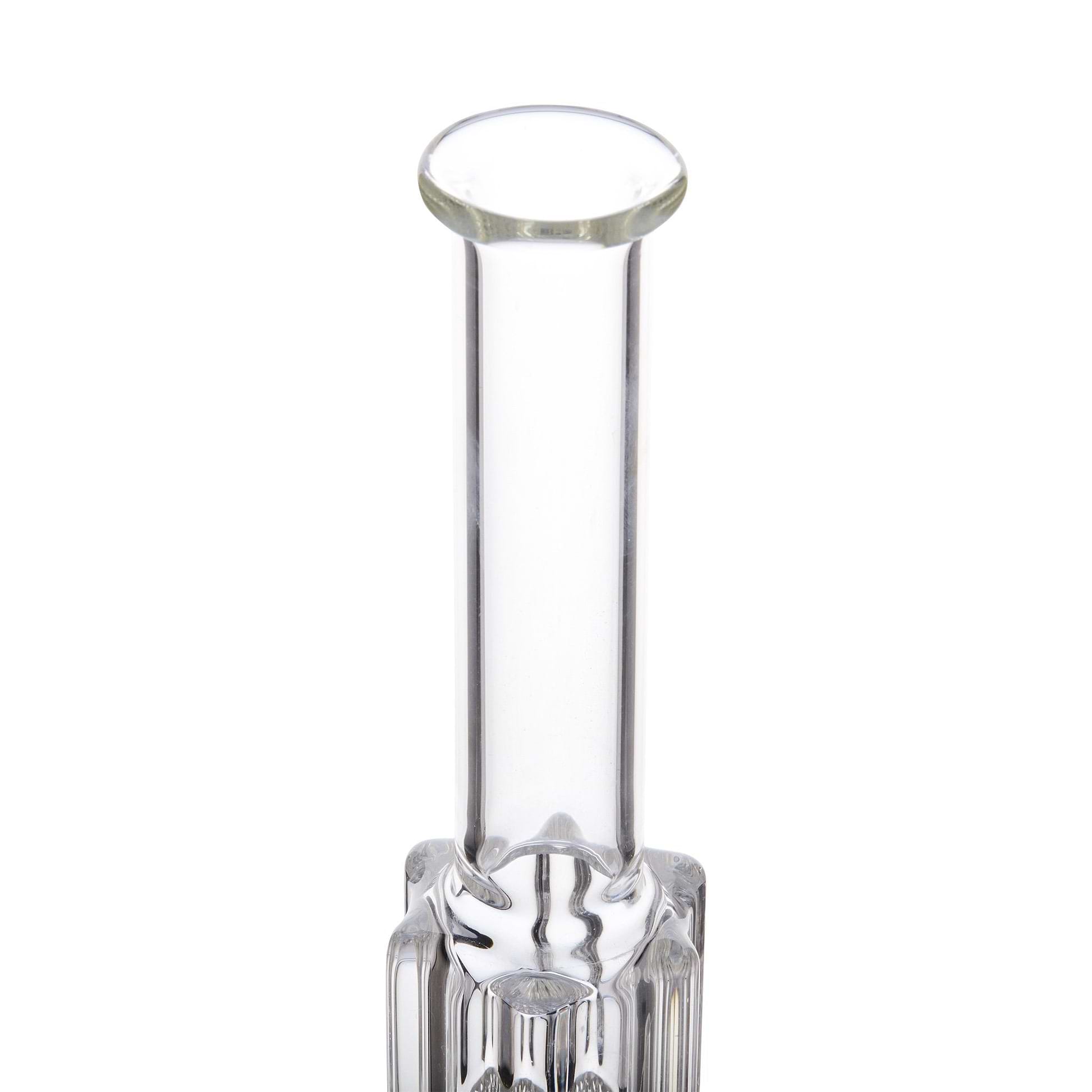 13-inch glass smoking device with sleek shape and elegant layered crystal design