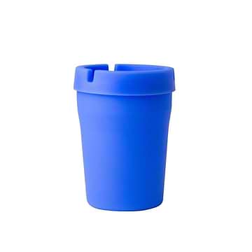 Fun silicone ashtray smoking accessories in blue color and pail bucket shape design and look