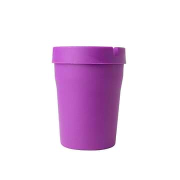 Fun silicone ashtray smoking accessories in purple color and pail bucket shape design and look
