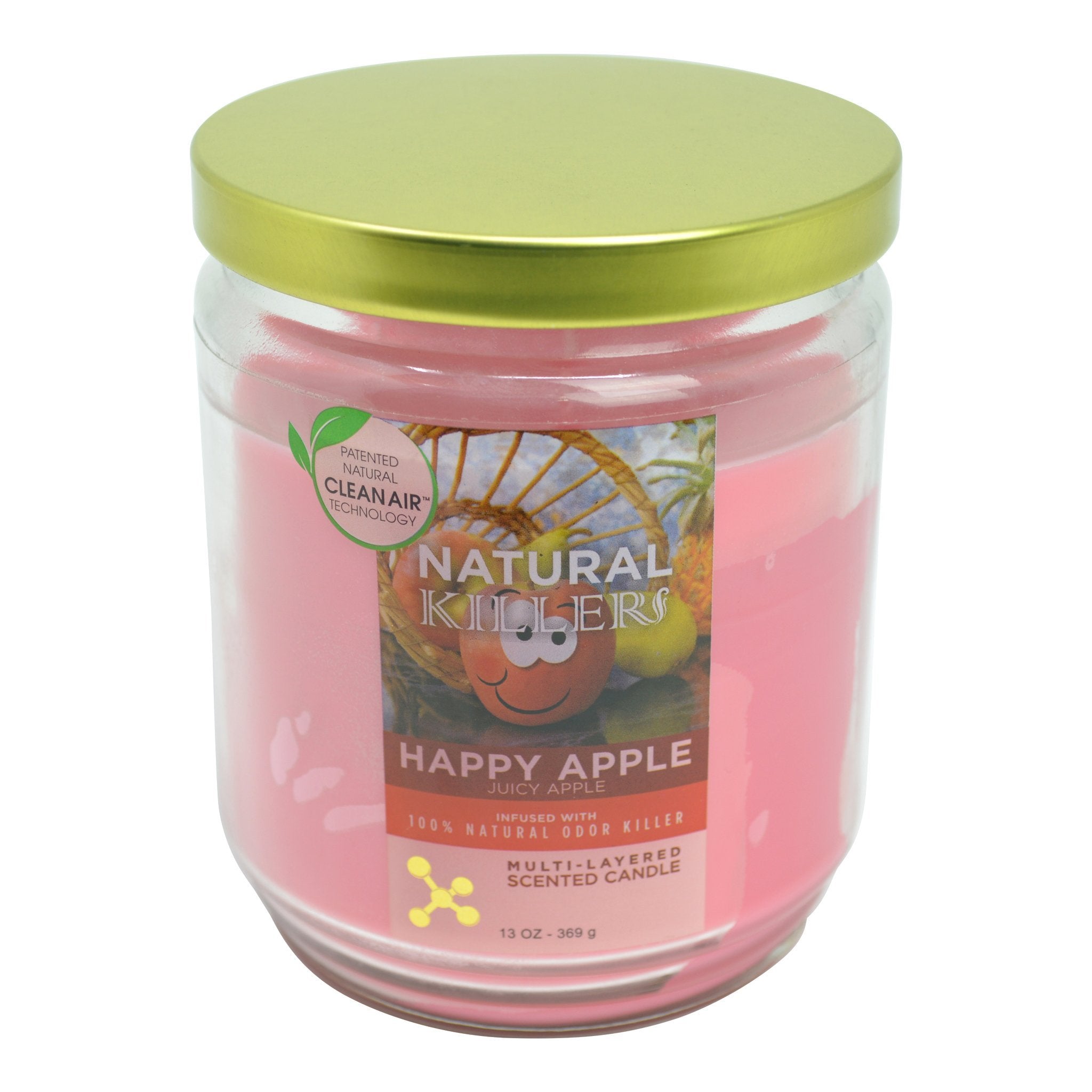 Deodorizer Candle - 4.5in Happy Apple