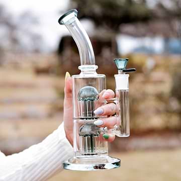 Double Jelly Perc Bong - 11in