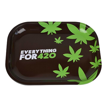 EF420 Metal Rolling Tray Black / 7 Inches