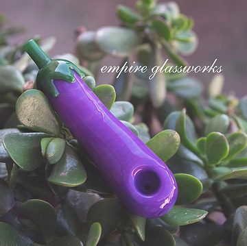 Empire Glassworks Eggplant Pipe - 5.5in