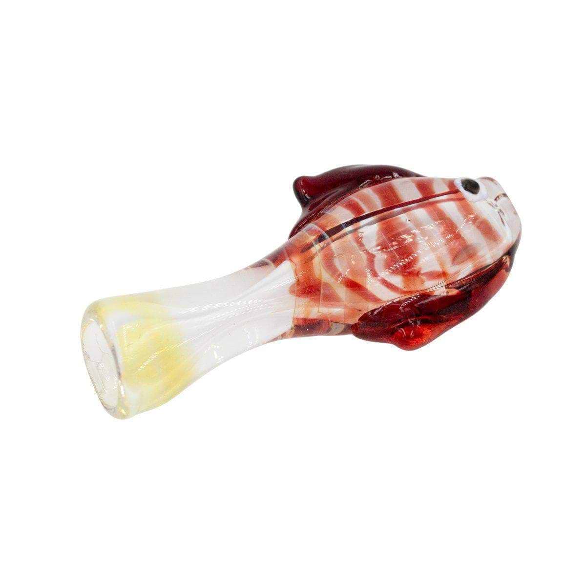 2.5-inch fish-shaped oney one hitter smoking device vibrant swirling marine colors, refreshing aquatic design big fish eyes