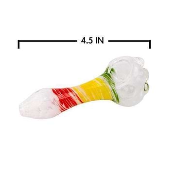 Getta Grip Rasta Glass Pipe - 4.5in
