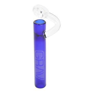 Blue Sleek GRAV concentrate oney one hitter smoking device with a nail elegant design