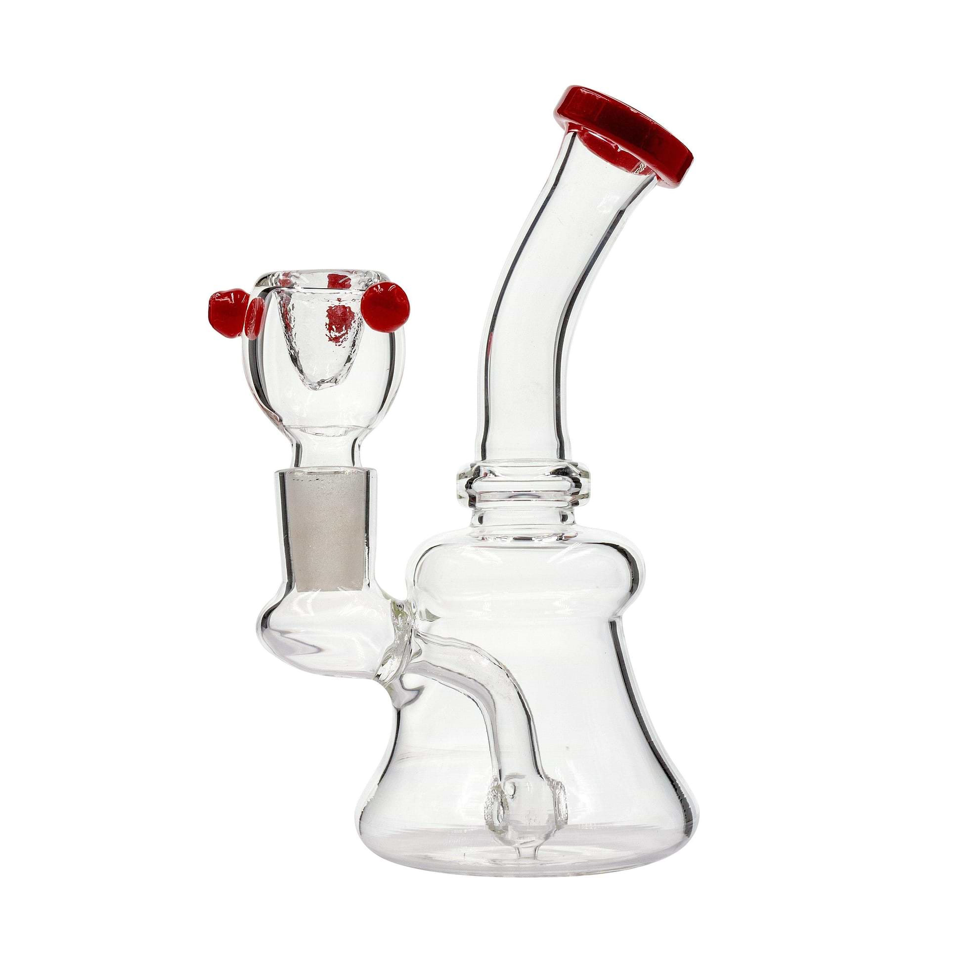 5.5-inch mini glass bong smoking device beaker style sturdy base with finger grips