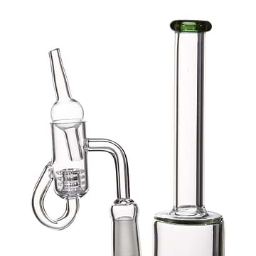 Glass little big dab bundle smoking device huge intricate design stable refreshing color accents