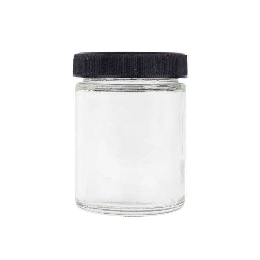 Large mega stash glass jar container smoking accessory with a secure seal in a classic jar bouillon look