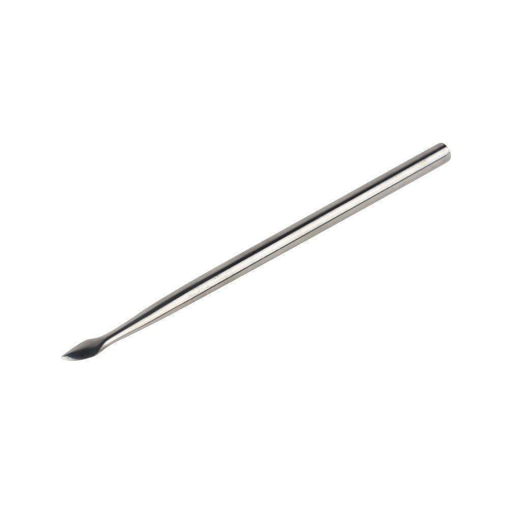 Plain handy metal dab tool smoking accessory dabber made of stainless steel with smooth body in a simple, classic look