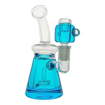 Mini Colored Chiller Bong - 7in