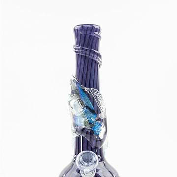 Noble Glass Striped Vase Bong