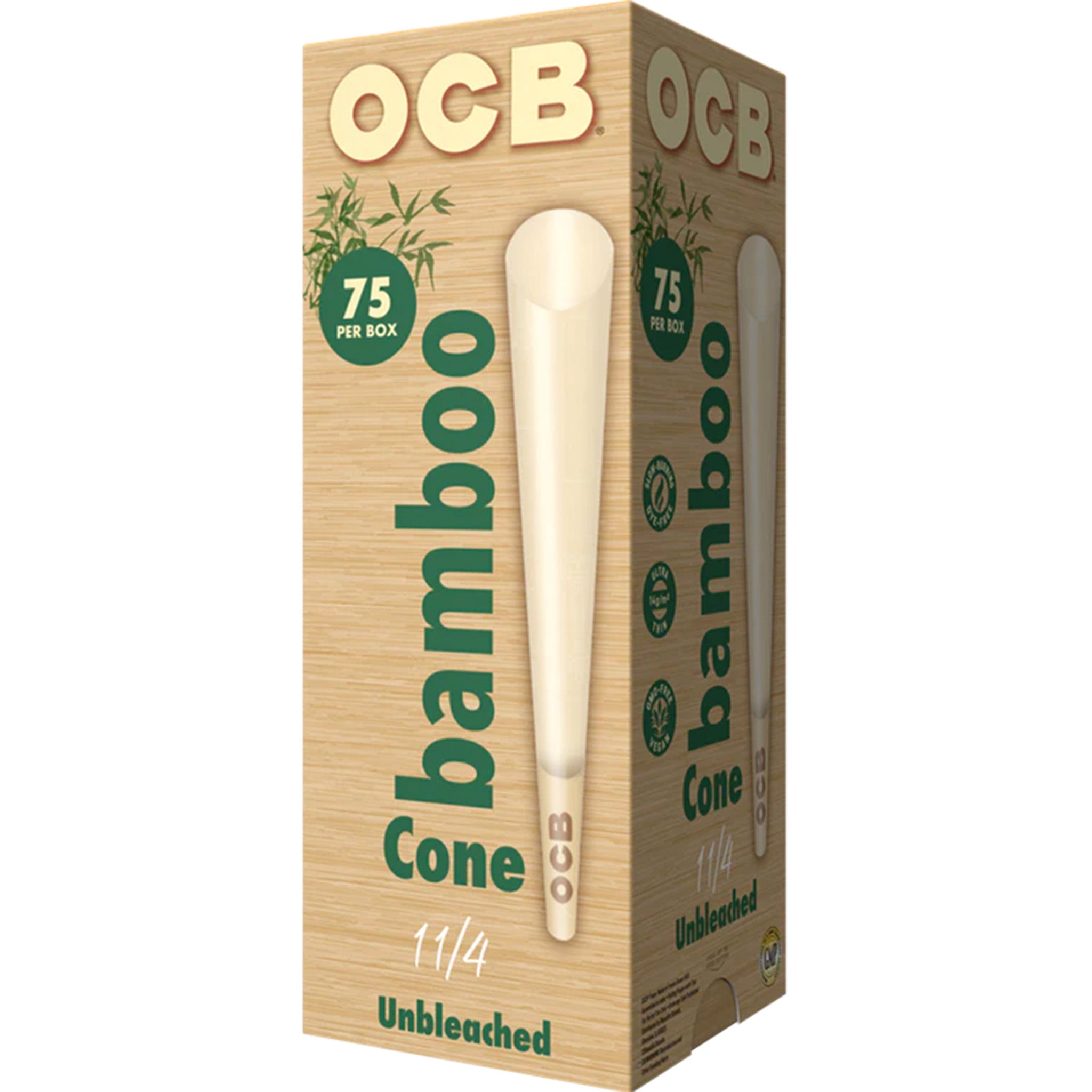 OCB Bamboo 1 1/4 Cone Box 75