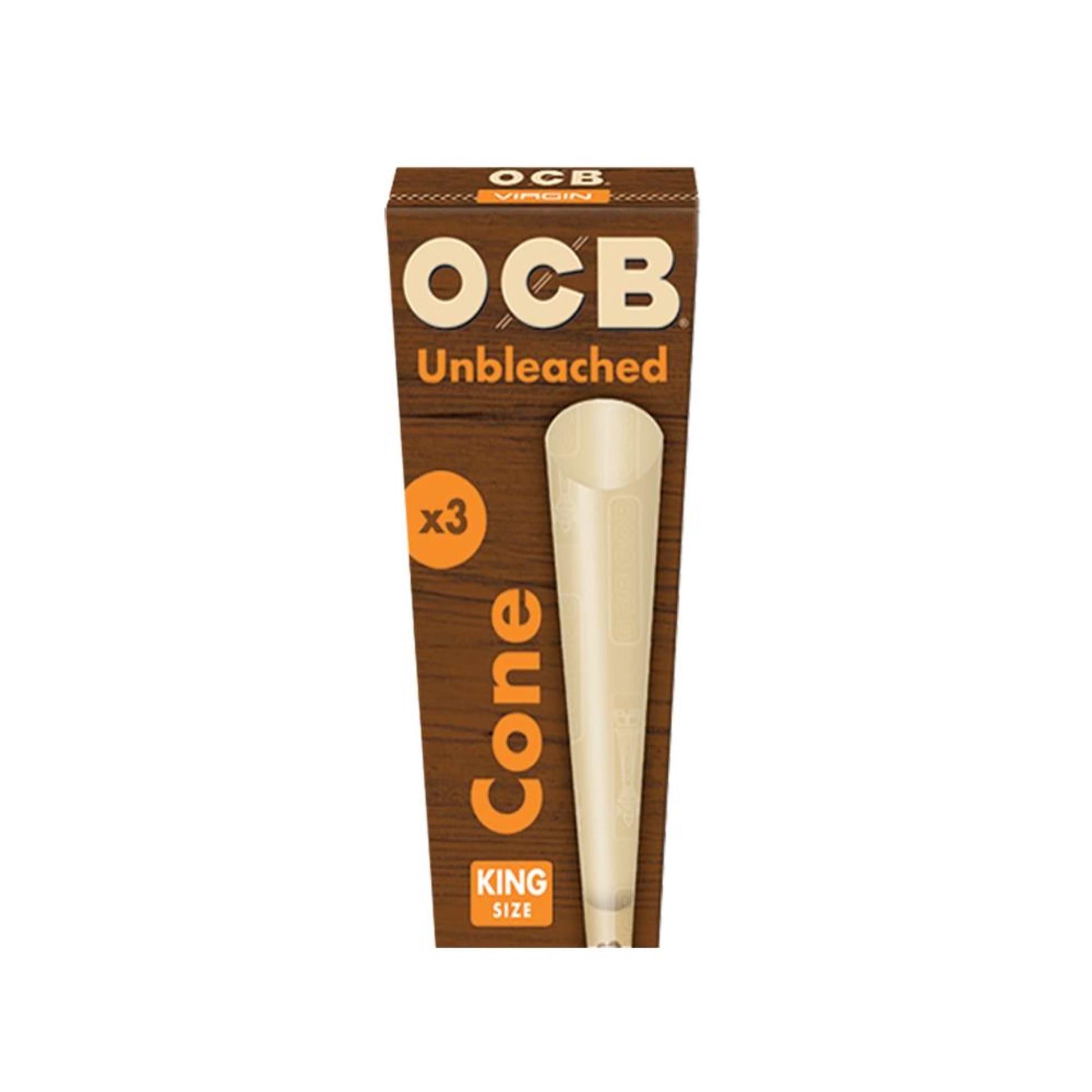 OCB Unbleached Virgin Cones King (3 Pack)