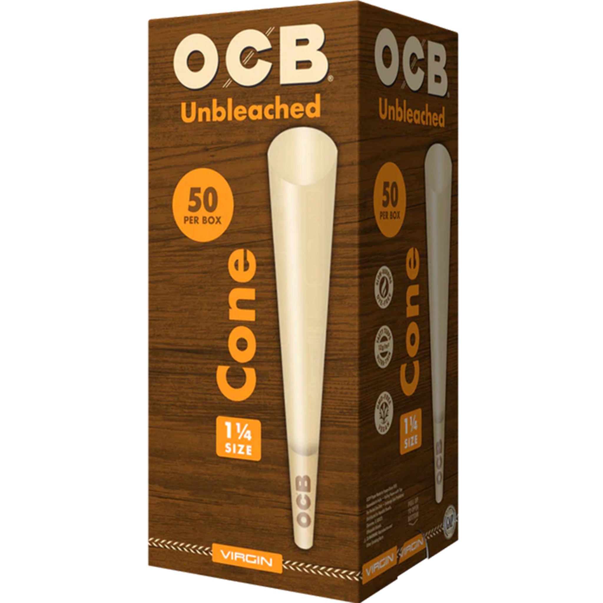 OCB Virgin 1 1/4 Cone Box 50