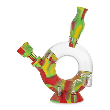 Ooze Ozone 4-in-1 Silicone Water Pipe n Nectar Collector - 11in