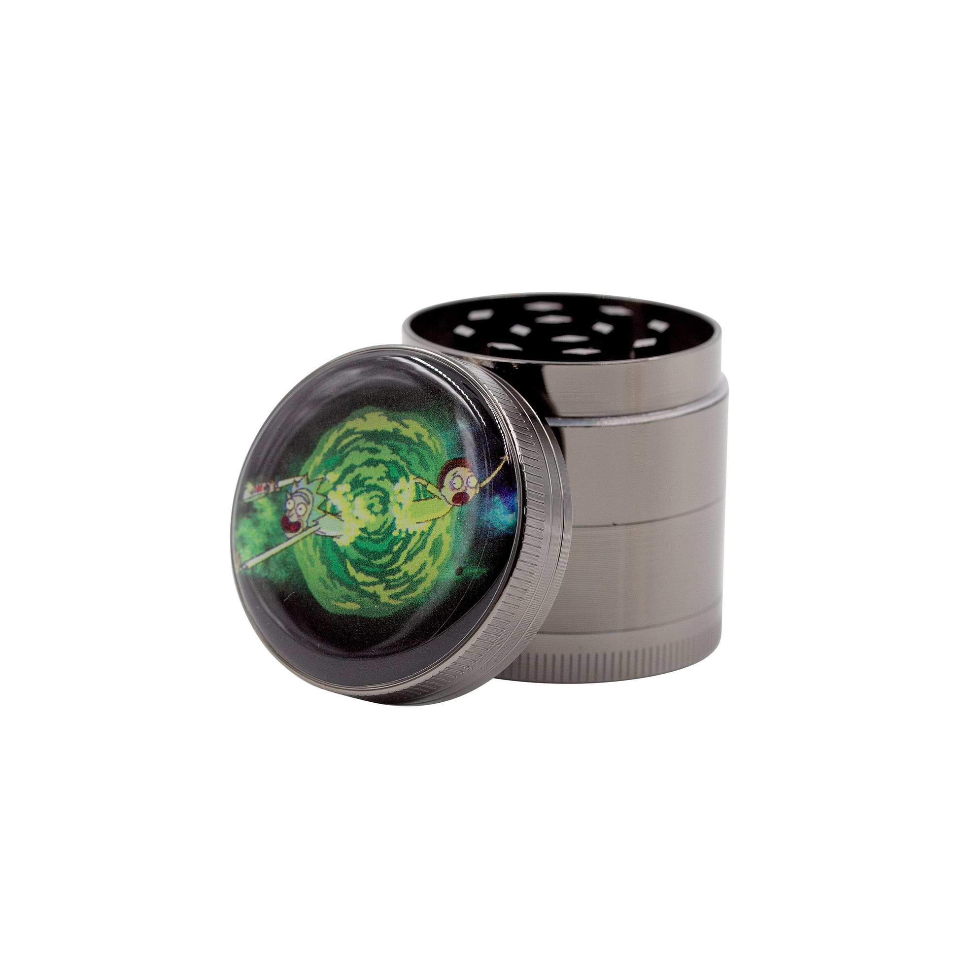 Fun set of RnM-inspired Rick and Morty designed 4-piece grinder