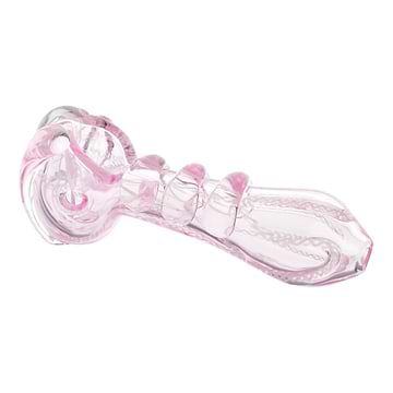 Pink Braided Claw Pipe - 5in