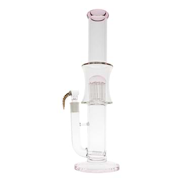 Pink Center Gravity Tree Perc Bong - 16in