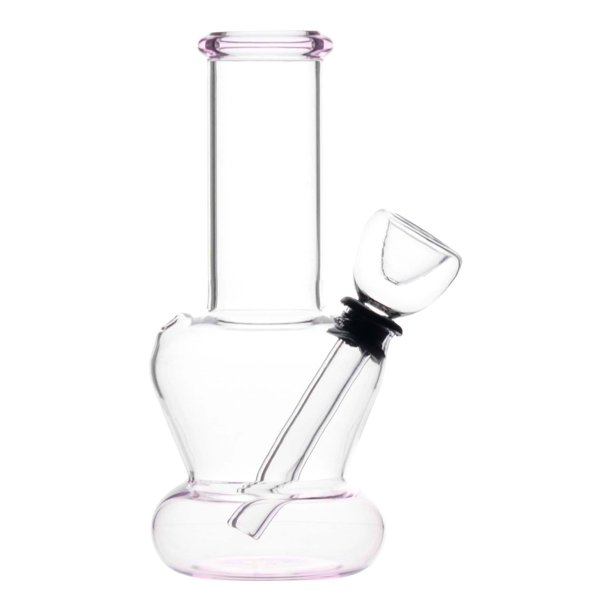 Pink Portable Two Tone Carb Bong - 5in