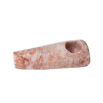 2-inch charming and compact pink quartz stone oney smoking device gemstone pipe