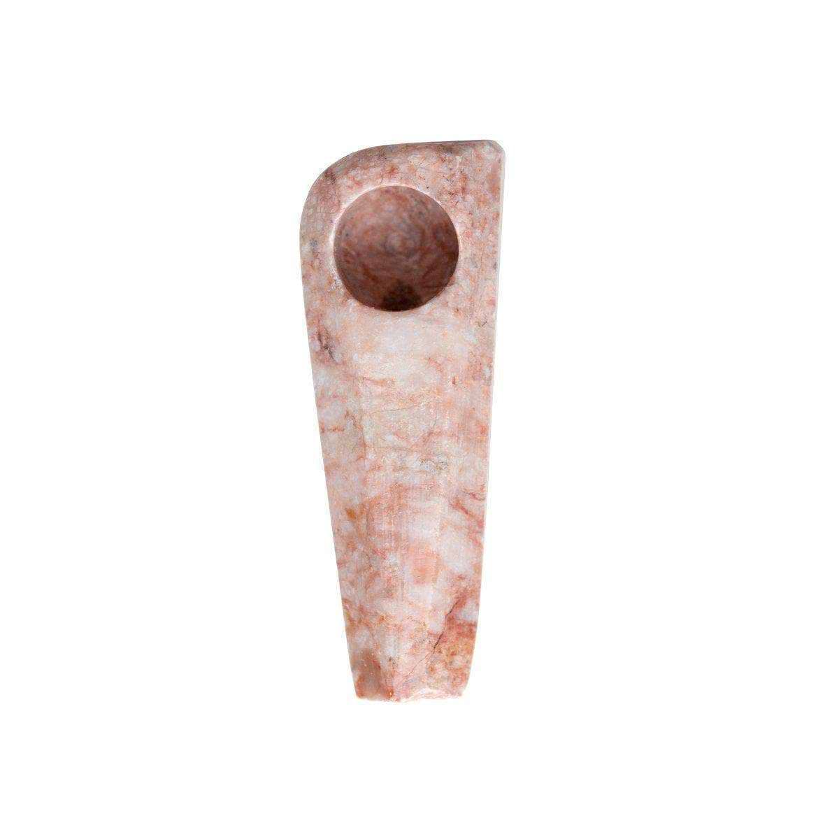 2-inch charming and compact pink quartz stone oney smoking device gemstone pipe