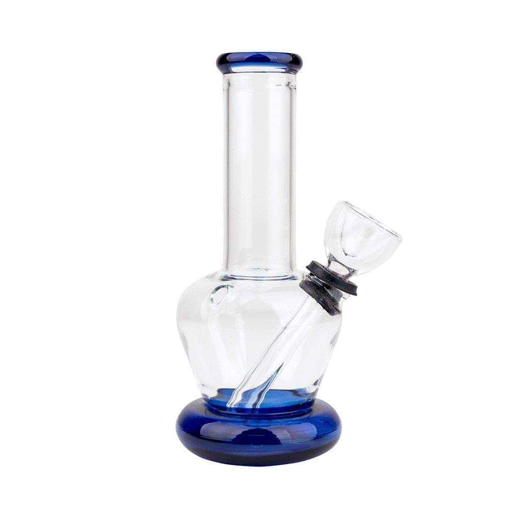 Portable Two Tone Carb Bong - 5in Blue