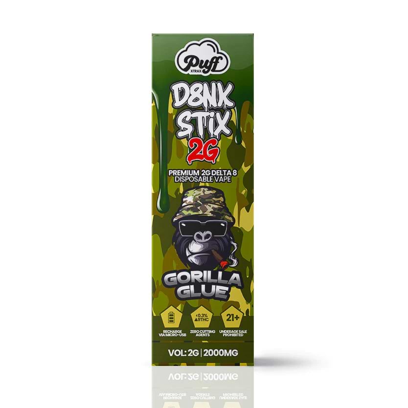 Puff Delta 8 Dank Stix Vape - 2000mg Gorilla Glue